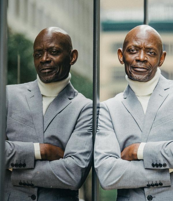 Man in business attire with confident executive presence